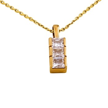 9ct Gold 3.1g 16 inch Pendant with Chain